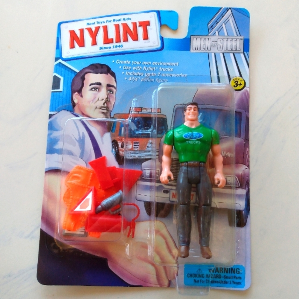Vintage Nylint Ford Trucks Men of Steel Action Figure 1999